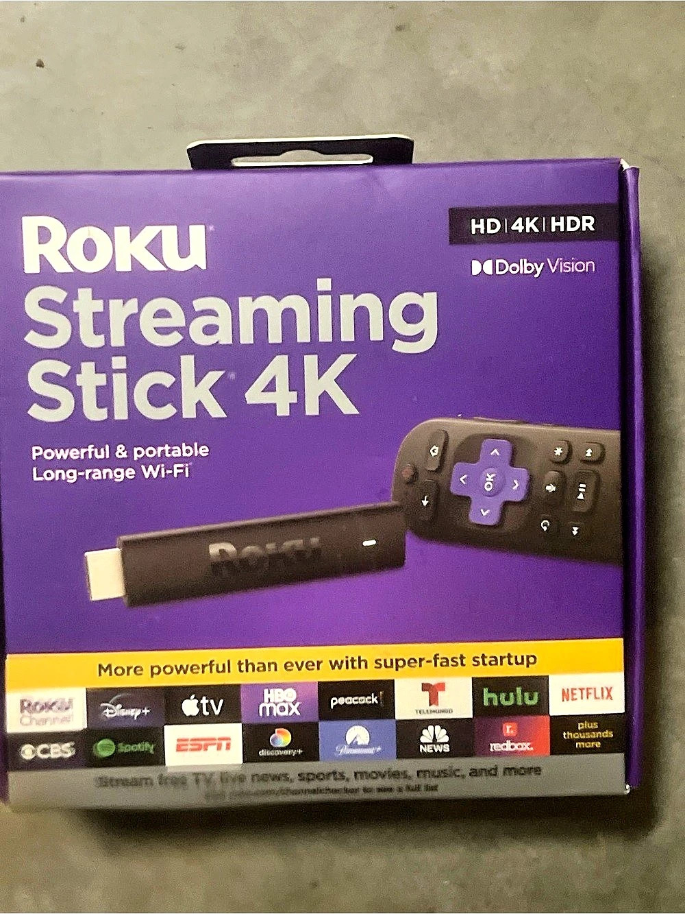 Roku Streaming Stick 4K Streaming Stick HD 4K HDR NWT